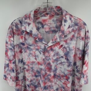 Rhoback The Joplin USA Tie-Dye Polo Men’s sz XL